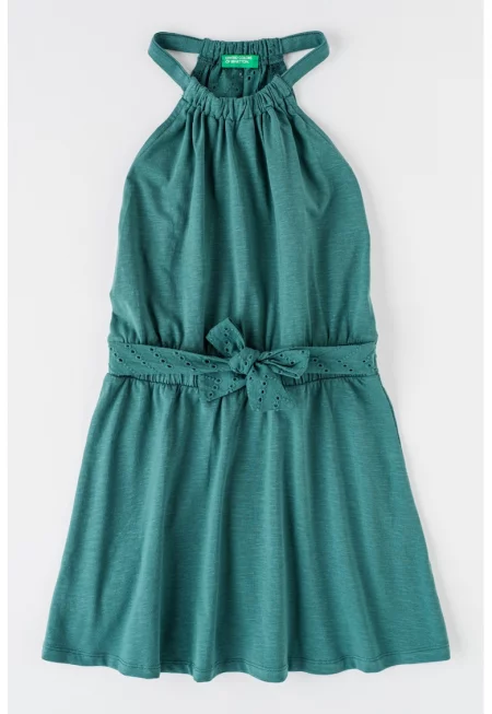 Разкроена рокля с дантела Сан Гало