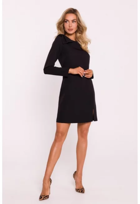 Рокля с панделка на рамото