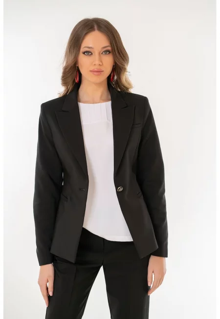 Сако Emily с раздвоен ревер - Черен