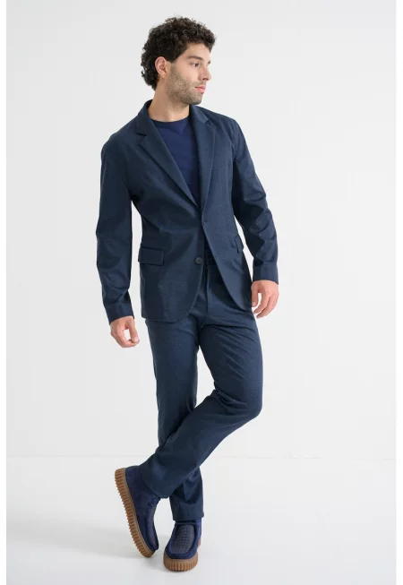 Сако с джобове с капаче - Тъмносин