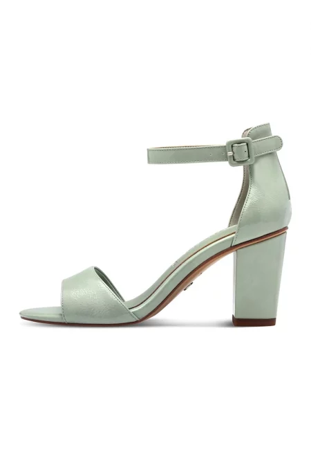 Сандали от еко кожа с масивен ток