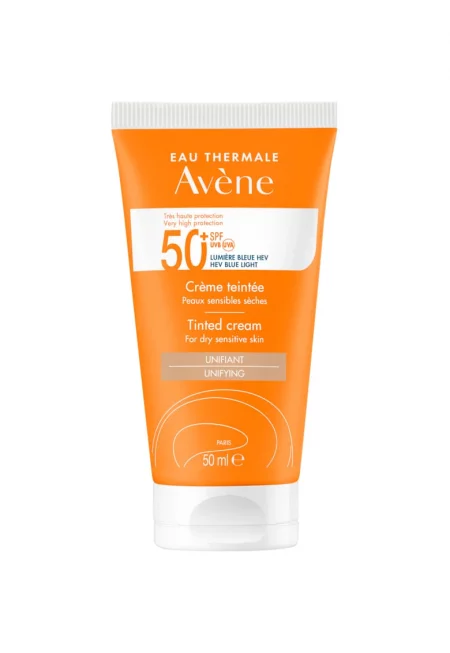 Слънцезащитен тониращ крем за лице  SPF 50+ TRIASORB - За суха и чувствителна кожа - 50 мл