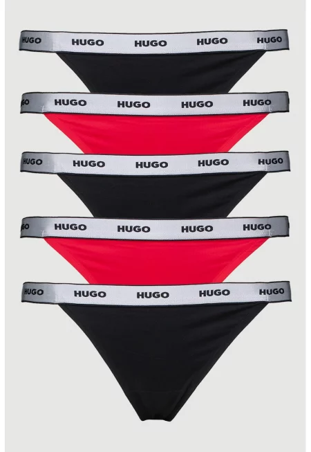 Танга с лого на талията - 5 чифта