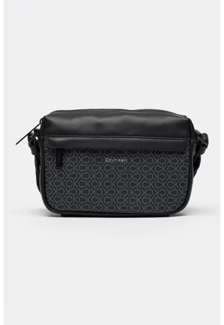 Текстилна чанта през рамо - Черен