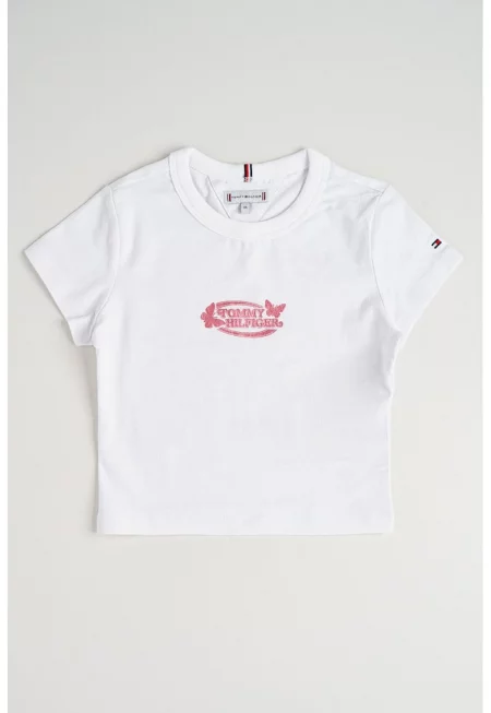 Тениска с овално деколте и лого