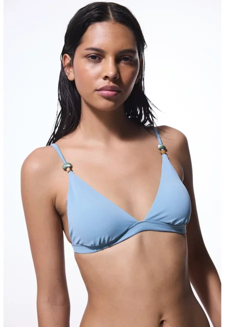 Триъгълен сутиен - Пастелносин