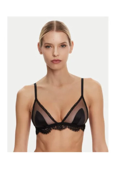 Триъгълен сутиен с коприна - O1E31T ONN35 N0000 - Черен