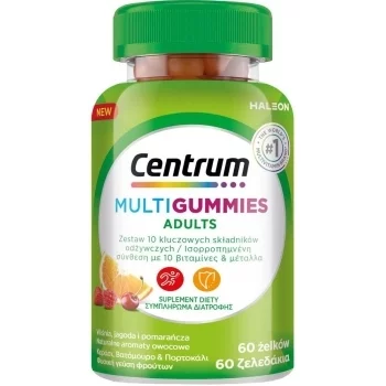 ЦЕНТРУМ МУЛТИФРУТ желирани таблети за възрастни x 60