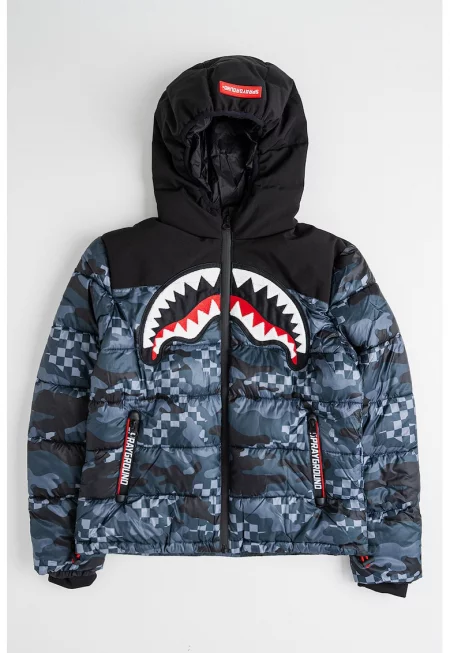 Ватирано зимно яке с камуфлажна шарка