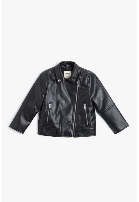 Яке от еко кожа с цип