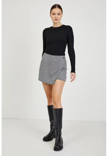 Застъпен скорт с принт