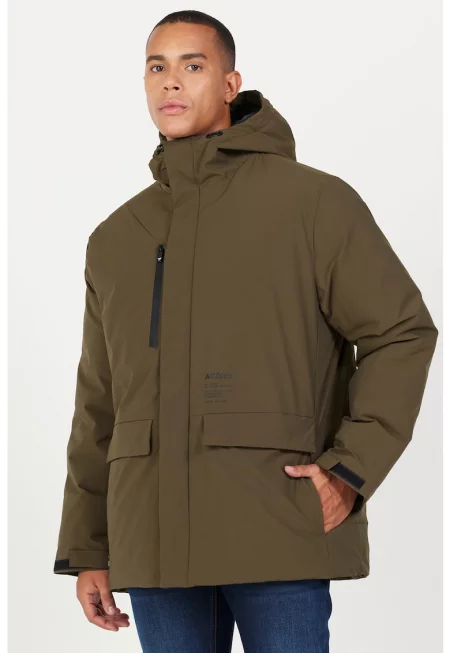 Зимно яке с качулка и джобове с капаче