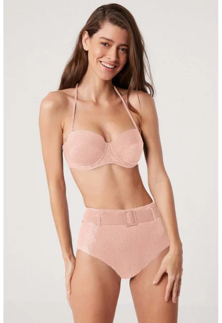 Бански от две части - Бледо розово