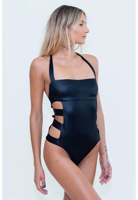 Бански със странични отвори - Тъмносин