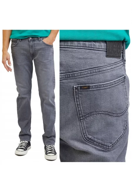 Blugi Lee  Gri W38 L34 - drept - elasticitate ridicată