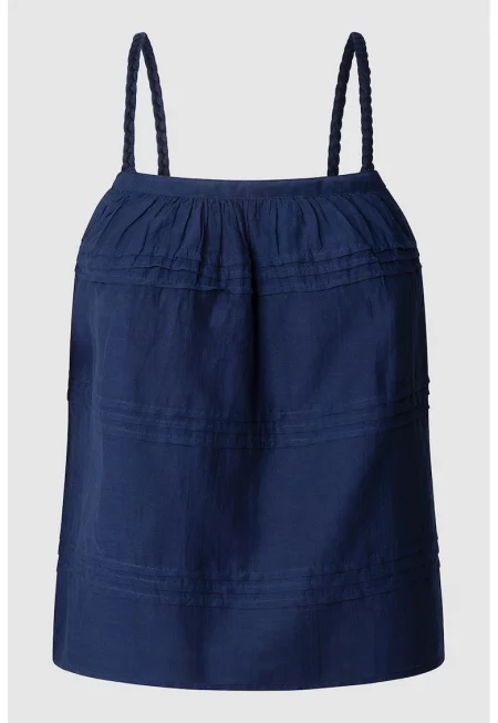 Блуза без ръкави - Тъмносин