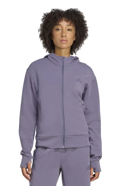 Блуза с цип и джобове встрани