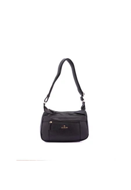 Чанта през рамо от еко кожа - Черен