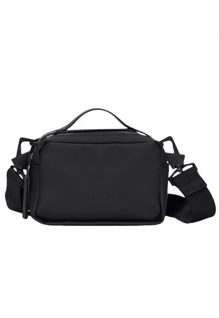 Дамска чанта  Box Bag Micro - водоустойчива - черна - 11x16x7.5cm - полиуретан/полиестер