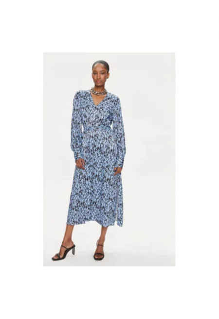 Дамска рокля -  303641368 - Вискоза - Син - Син