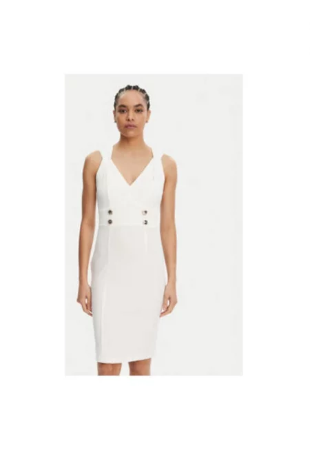 Дамска рокля  CFC0019924002 - Полиестер - Бял