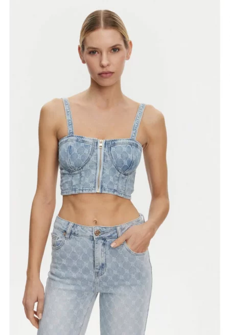 Дамска тениска -  305244673 - Памук - Син - Син