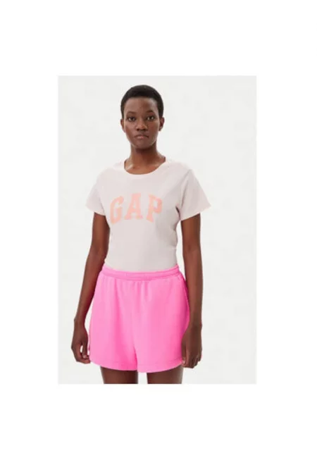 Дамска тениска  729555-01 - Памучен - Розов - Розово