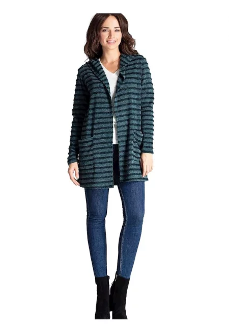 Дамска жилетка 5902194 - Ленитиф - Полиестер/Вискоза - Зелена