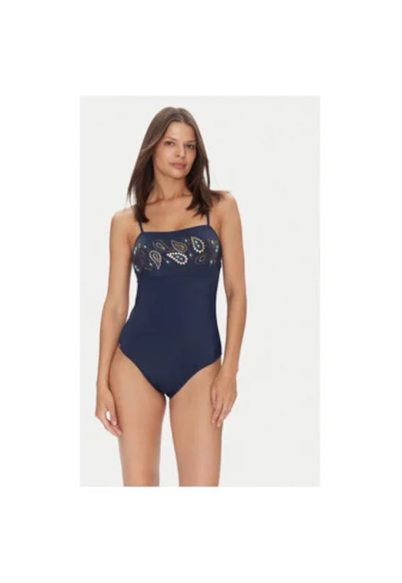 Дамски бански костюм  BN258 - Полиамид/Еластан - Тъмносин - Тъмносин