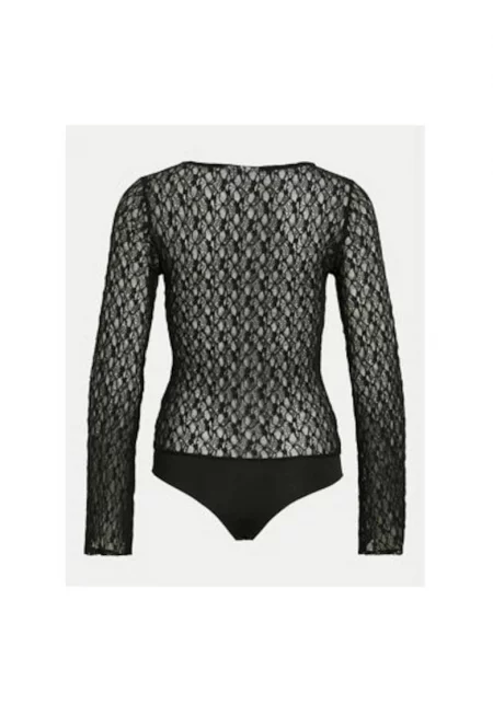 Дамски боди -  304768347 - Полиамид - Черен - Черен