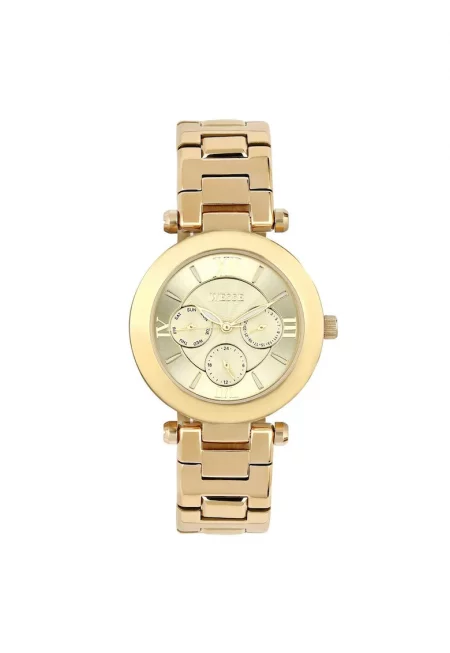 Дамски часовник  36 мм - стомана - водоустойчив 5 ATM - златист цвят