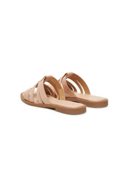 Дамски джапанки - 1-27103-42 -  Естествена кожа - Розово