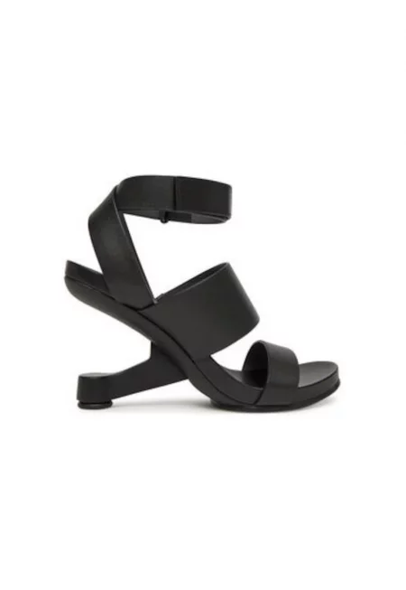 Дамски сандали - 109040116 -  Естествена кожа - Черен