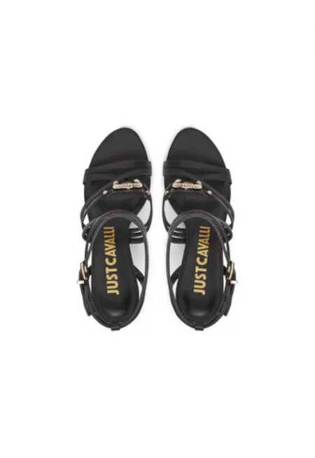 Дамски сандали  Еко кожа - Черен - Черен