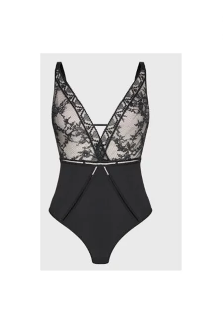 Дамско боди -  301210504 - Полиестер - Черен