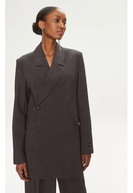 Дамско яке -  303702755 - Рециклиран полиестер - Сиво - Сив