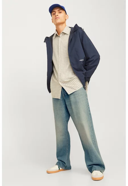 Дънки деграде с ниско дъно - Светлосин меланж