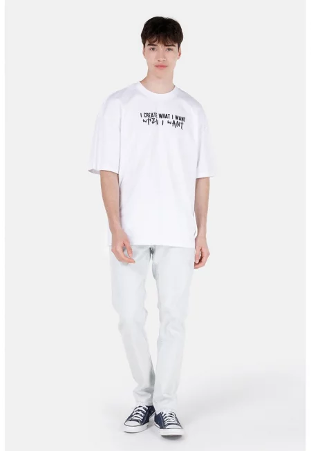 Дънки с права кройка - Ледено синьо