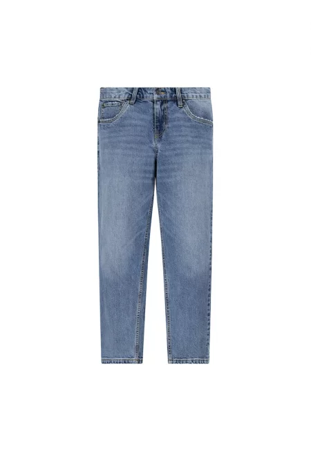 Дънки със стеснен крачол и 5 джоба - Прашно синьо