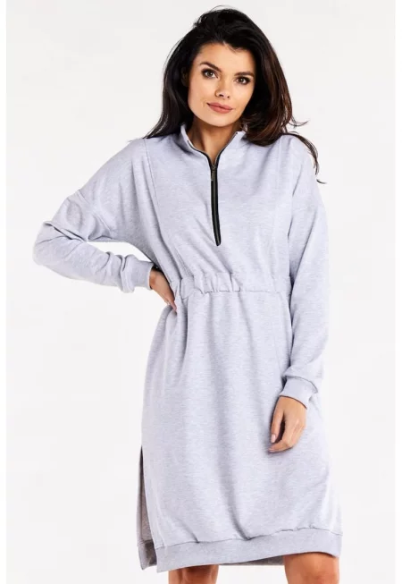 Ежедневна памучна рокля с суитшърт