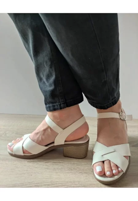 Ежедневни дамски сабо  60015A 13-N Кремави - Кремави