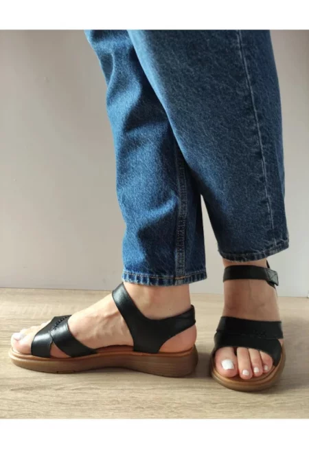 Ежедневни дамски сандали  33182 черни - Черно - Черен