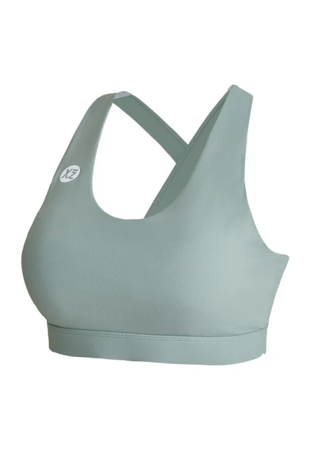 Фитнес бюстие ICONE 29007 с кръстосани презрамки - Зелен