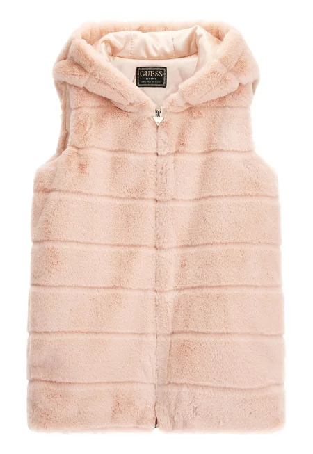 Капитониран елек с качулка