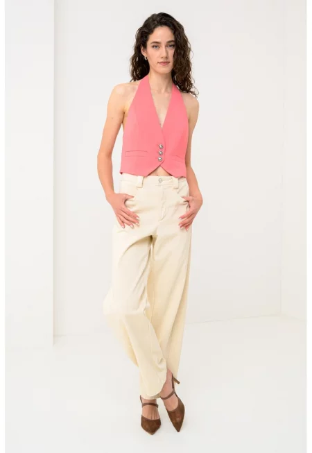 Къс шпиц елек - Корал