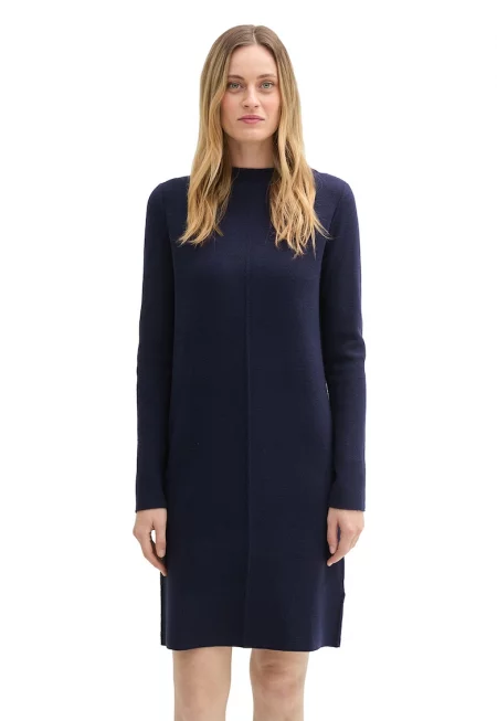 Къса права рокля - Ултрамарин синьо