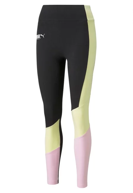 Клин с висока талия и цветен блок