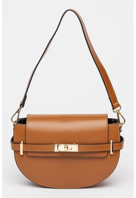 Кожена чанта през рамо