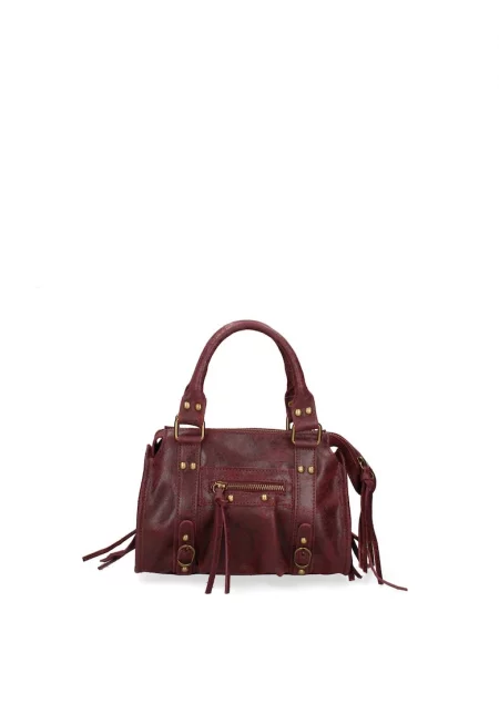 Кожена чанта за рамо с отделяща се презрамка