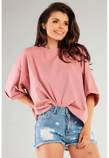 Лека блуза с три четвърти ръкави - Един размер